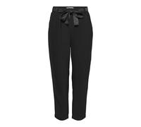 ONLY Onlrita-Pantaloni a Scacchi Larghi Lyrex, Black/Detail:Solid (W. Black Lurex Belt), (S) W x 32L Donna