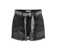 ONLY Onlrobyn Ex HW St Vintage DNM Shorts, Nero delavé, M Donna