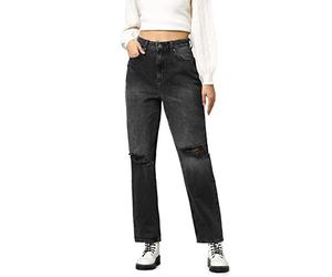 ONLY ONLROBYN Ex HW STR L AK des CRO086 Noos, Jeans da Donna, Washed Black, 28/30
