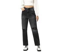 ONLY ONLROBYN Ex HW STR L AK des CRO086 Noos Jeans, Washed Black, 28/30 da Donna