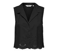 ONLY Shirt Onlroxanne SL Resort-Maglietta Wvn, Nero, M Donna