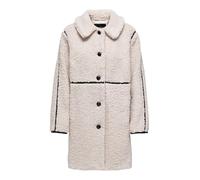 ONLY Onlrubi Shearling Coat Otw Cappotto, Grigio, XS Donna