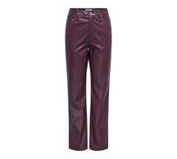 ONLY Onlsadie CC Otw - Pantaloni in Finta Pelle, Mauve Wine, S