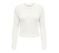 ONLY Onlsaga Life LS O-Neck CC Knt Pullover, Ballerino di Nuvola, S Donna