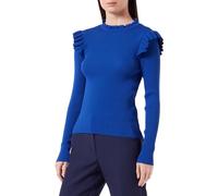 ONLY Onlsia Sally Ruffle LS Maglione Knt Noos, Surf The Web, S Donna