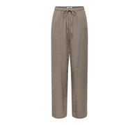 ONLY Onlsiesta MW Pull-up Linen Bl Pnt Noos Taglio Dritto Basic Pantaloni A Vita Medio, Noce, XXL x 32L Donna