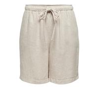 ONLY Onlsiesta MW Pull-Up Linen Bl Shorts OS, Raggio di Luna, M