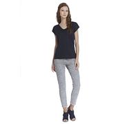 Only Onlsilvery S/S V Neck Lurex Top Jrs Noos, Maglietta Donna, Blu (Night Sky), S