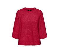 ONLY - T-shirt rossa squadrata in maglia-Rosso 36