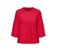 Only Onlsimoni Knt Noos - Maglione 3/4, Rosso Vivo, XS