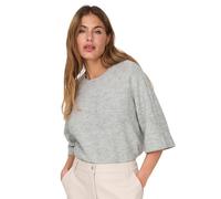 ONLY Onlsimoni Knt Noos-Pullover a 3/4, Chiaro Grigio Melange, S Donna