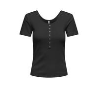 ONLY Onlsimple Life S/S Button Top Box Jrs, Nero, L