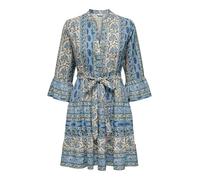ONLY Onlsina Life 3/4 Short Dress Noos Wvn Abito Elegante con Maniche A Volume E Chiusura con Bottoni, Ballerino di Nuvola, M Donna