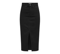 ONLY Onlsiri-Gonna con Apertura Frontale DNM Gua Noos Jeans, Nero, L Donna