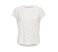 Only ONLSMILLA S/S Top Jrs Noos T-Shirt, Bianco (Cloud Dancer), L Donna