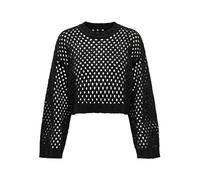 ONLY Onlsmilla Short Pullover L/S Knt Noos, Nero/2, L Donna