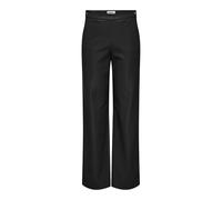 ONLY Onlsmooth HW STR Faux Lea Pant Pnt, Nero, (XL) W x 32L