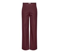 ONLY Onlsmooth HW STR Faux Lea Pant Pnt, Tawny Port, (S) W x 32L Donna