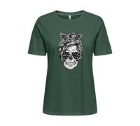 ONLY Onlstella Life S/S Skull Top CS Jrs, Ago di Pino, M Donna