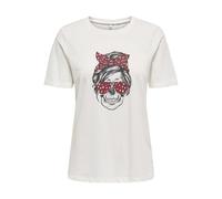 ONLY Onlstella Life S/S Skull Top CS Jrs, Ballerino di Nuvola, M Donna