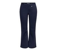 ONLY Onlstella MW Kick Flared Pant CC Pnt, Cielo Notturno, (XS) W x 32L Donna