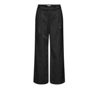 Only Onlstella MW Wide Pull-up Pant CC Pnt Pantaloni, Nero, (M) W x 32L