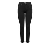 ONLY Onlsui Mid Slim DNM Pimbox Jeans, Nero, (M) W x 32L Donna