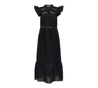 ONLY Onlsunny Capsl Frill Dress Wvn Noos Abito Elegante in vestibilità Regolare con Volant, Nero, M Donna