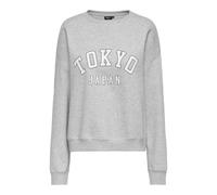 ONLY Onlsweat Life L/S Crew O.Size State Noos, Chiaro Grigio Melange, M