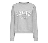 ONLY Onlsweat Life L/S Crew O.Size State Noos, Chiaro Grigio Melange, XL