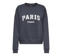 ONLY Onlsweat Life L/S Crew O.Size State Noos Felpa con Stampa, Inchiostro India, M Donna