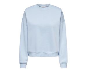 ONLY Onlsweat Life L/S Crew Oversize Swt Noos, Blu di Cachemire, S