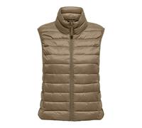 ONLY Onltahia LW Quilted Waistcoat CC Otw, Crema di Cocoa, S Donna