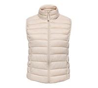 ONLY Onltahia Lw Quilted Waistcoat Otw Noos, Pumice Stone., L