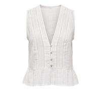 Only Onltalli SL EMB Top Wvn, Cloud Dancer, M Donne