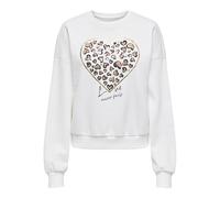 ONLY Onltammie L/S Leo Print O-Neck Swt, Ballerino di Nuvola, L Donna