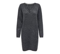 ONLY Onltammy LS Revers Lace Dress BF Knt, Grigio Scuro mélange, S Donna