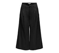 ONLY Pleat Culotte Pant CC Pnt Onltanny MW-Pantaloni a Pantaloncino plissettati, Nero, S Donna