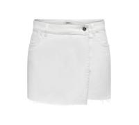 ONLY Onltexas Reg DNM Skort Bj Noos Gonna con Pantaloni, Bianco, M Donna