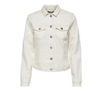 ONLY ONLTIA DNM Jacket col PIMBOX Noos Giacchetto Denim, Ecru, 38 da Donna