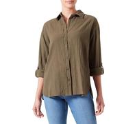 ONLY Onltizana Cotton L/S Shirt Wvn Camicetta a Maniche Lunghe da Donna, Verde, XL