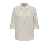 ONLY Onltizana Cotton L/S Shirt Wvn Camicia a Maniche Lunghe, Grigio, L Donna
