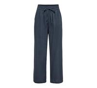 ONLY Onltizana Cotton Loose Pants Wvn Noos Basic Pantaloni con Elastico in Vita e Tasche Laterali, Ombre Blu, M