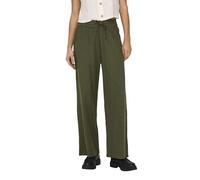 ONLY Onltizana-Pantaloni in Cotone Tessuto, Verde, M Donna
