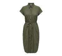 Only Onltizana Neri Cotton S/S Dress Wvn Noos Abito Midi Donna