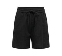 ONLY - Pantaloncini neri testurizzati allacciati sul davanti-Nero 36