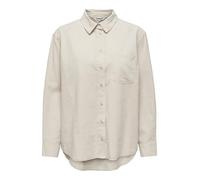 ONLY Onltokyo L/S Camicia Misto Lino Pnt Noos Donna, Raggio di Luna, M