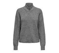 ONLY Onltokyo L/S Zip Cardigan Knt Maglione, Grigio Scuro mélange, M Donna