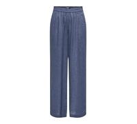 ONLY Onltokyo Life HW Linen Blend Pnt Noos Pantaloni Dritti con Vita Alta e Tasche Laterali, Vendimia Índigo, (XL) W x 32L Donna