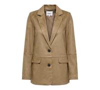 ONLY Onltulip Life Faux Suede Blazer CC Otw, Cognac, M Donna